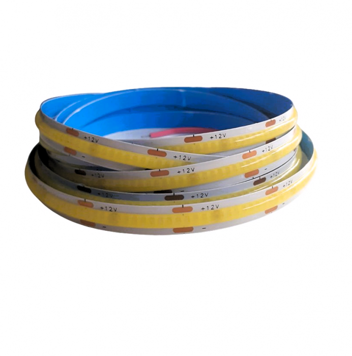 Banda led 5m COB alb rece 6000K 512LED/m IP20 8mm 12V COB5126000K [2]