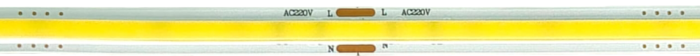 Banda LED COB alb rece, 6000K, 220–230V, 320 LED/m, 9W/m, 8mm, rola 10m, lumina continua, iluminat interior, decorativ, IP20 [4]