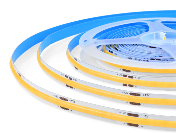 Banda led COB 320 led/m latime 8mm 12V  11W/m 6000K - alb rece COB320-6000K [1]
