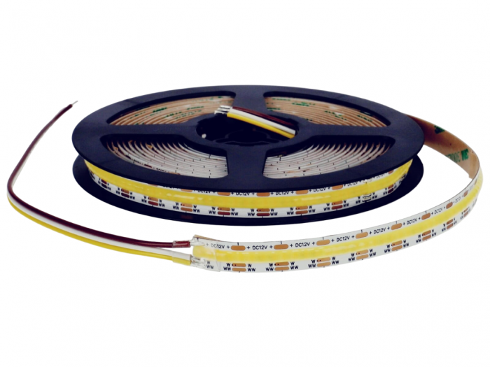 Banda LED COB CCT(Dual White), 12V DC, 608LEDs/m, 10m, IP20 [1]