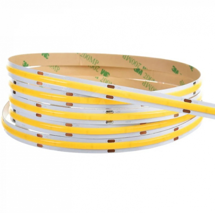 Banda LED COB alb cald, 24V DC, 560LEDs/m, 10m, IP20 [1]