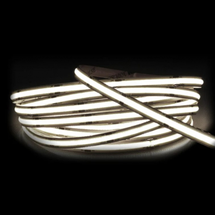 Banda LED COB alb cald, 24V DC, 560LEDs/m, 10m, IP20 [3]