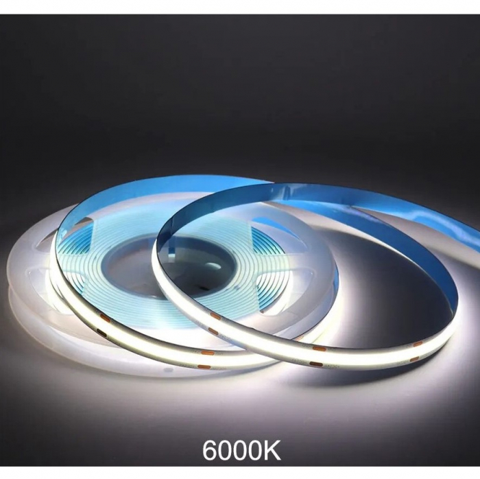 Banda LED COB alb rece, 24V DC, 320LEDs/m, 10m, IP20 [4]