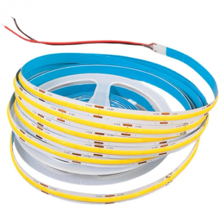 Banda LED COB A320DL-6000K, 320LED/m, latime 8mm, 6000K (alb rece), 9W/m, 220V-240V AC, 10m [1]