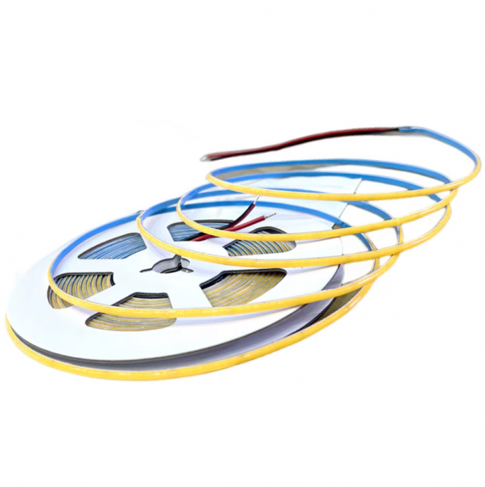 Banda LED COB A400-6000K, 400leds/m, latime 3mm, 6000K (alb rece), 6W/m, 12V DC, 5m [1]