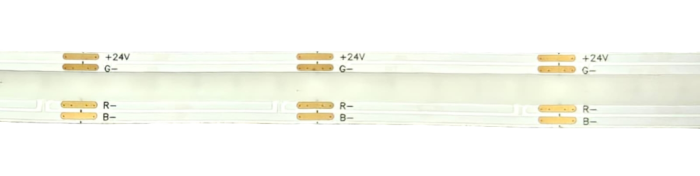 Banda LED RGB 24V DC, 5m, lumina continua fara puncte, 576 LEDs/m, 10W/m, IP20, pentru iluminat decorativ si mobilier [6]