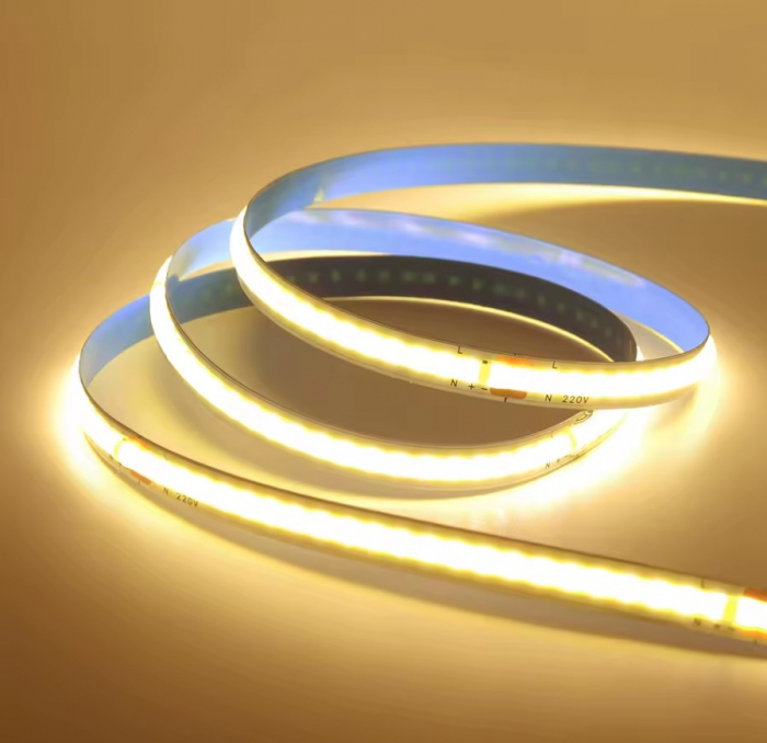 Banda LED COB alb cald, 288 LED/m, 220V AC, 10m, IP20 [5]