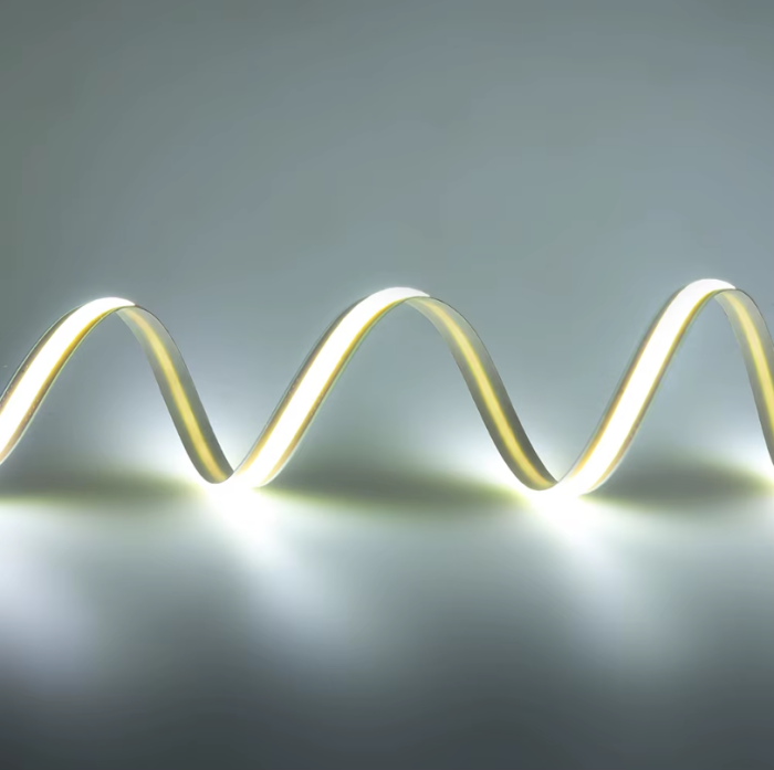 Banda LED COB alb rece 12V, 10m, 9W/m, 400 LED/m, latime 8mm, lumina continua, 6000K, Free Cut [3]