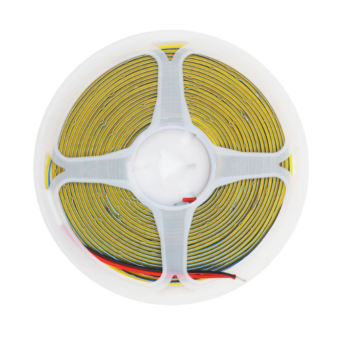 Banda LED COB alb rece 12V, 10m, 9W/m, 400 LED/m, latime 8mm, lumina continua, 6000K, Free Cut [2]