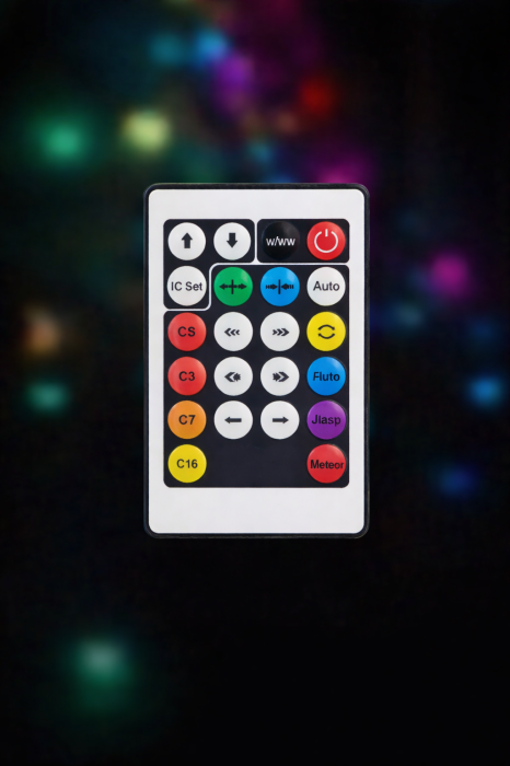 Instalatie luminoasa LED RGB smart 10m, 100 LED, control aplicatie, jocuri lumini, telecomanda 24 taste, IP65, USB 5V [3]