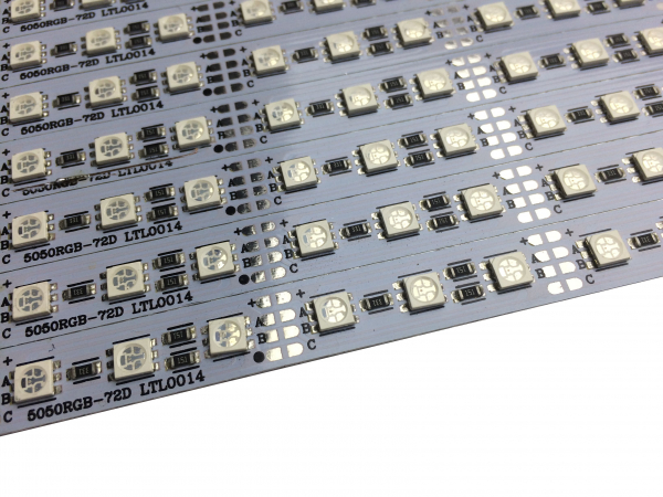 Banda led HARD STRIP led 5050 RGB,  aluminiu, 72 LED/m, alimentare 12V [2]