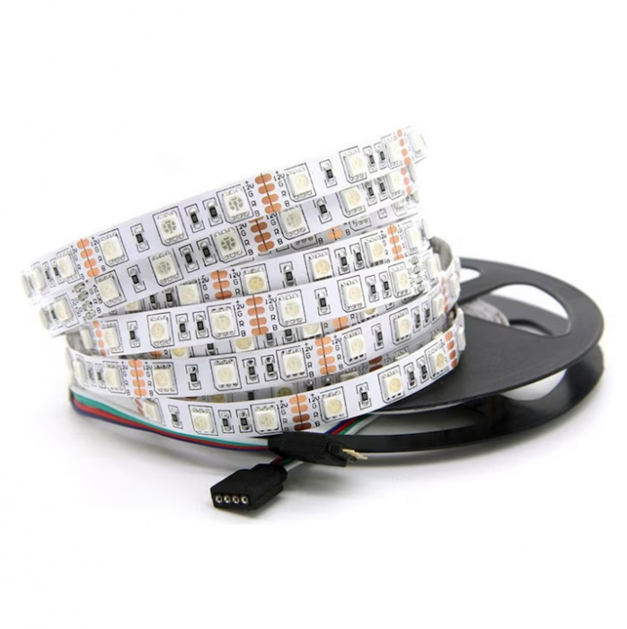 Banda led RGB 5050, 12V DC, 60LED/m, 5m, IP20 [1]