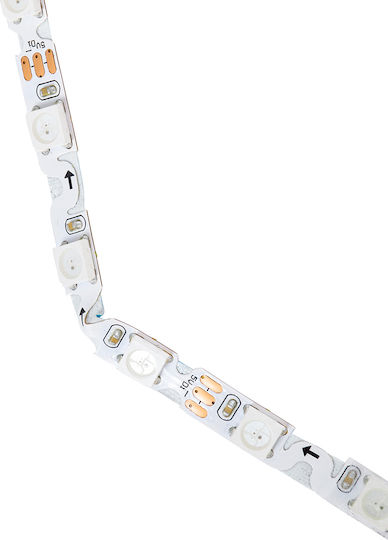 Banda led RGB adresabila de interior tip zig-zag, WS2812B 60led/m 5050 5v [3]