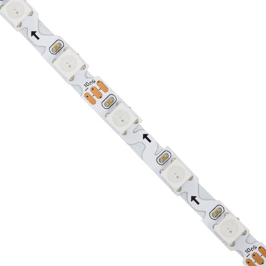 Banda led RGB adresabila de interior tip zig-zag, WS2812B 60led/m 5050 5v [2]