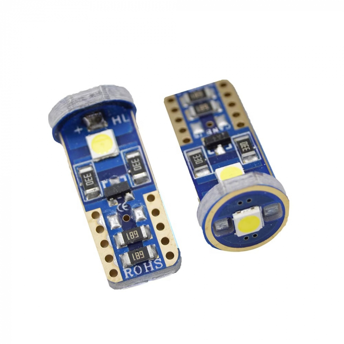 Bec auto T10 PCB cu 3 led-uri 3030 si CANBUS [2]