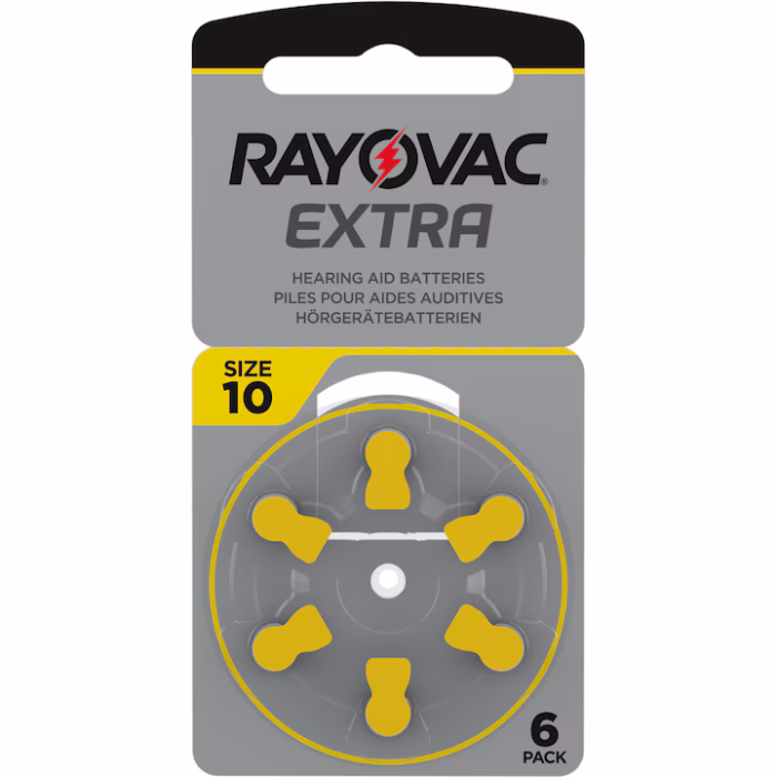 Blister 6xBat auditive Rayovac 10ZA PR70 1.45V 5.8x3.6mm BAT-HA10 [1]