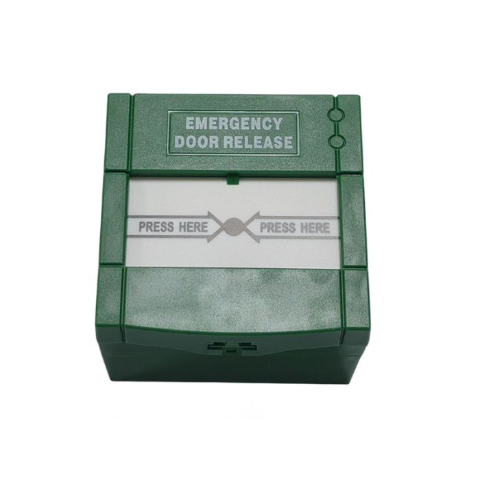 Buton de urgenta resetabil Break Glass pentru control acces, 2NO + 2NC, IP53, verde, EP-62G [2]