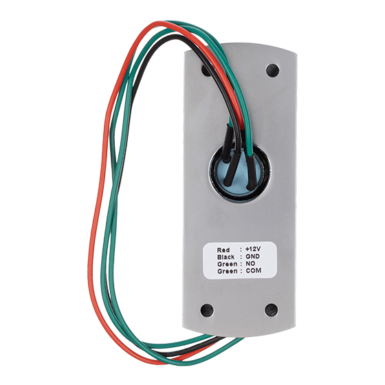 Buton EXIT metalic control acces cu fire, SW-51BL, LED 12V, aliaj zinc, NO, pentru deschidere usa, montaj aparent [2]