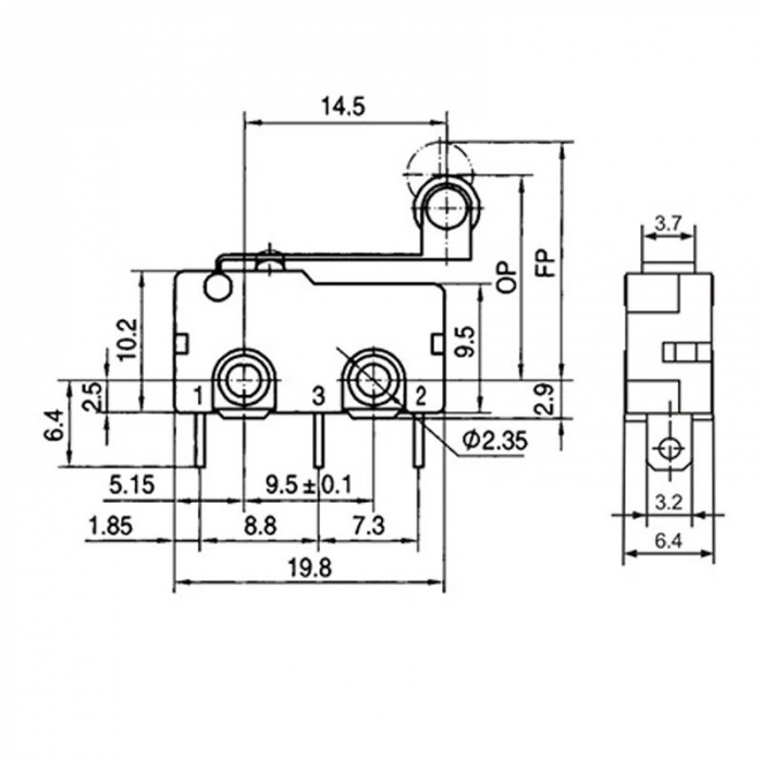 Limitator miniatura KW12-N KW11 OKYN427-17 [4]