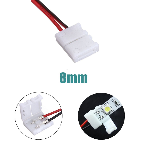 Cablu compatibil cu banda LED 3528 cu 2 clipsuri [3]