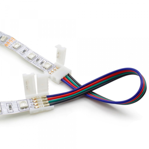 Cablu compatibil cu banda Led RGB 5050 cu 2 clipsuri [2]