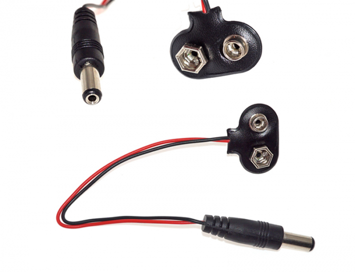 Suport pentru baterie 9V cu conector DC OKY0259 [2]