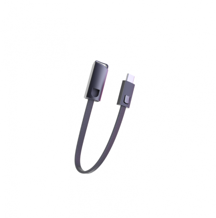 Cablu incarcare telefon USB Type-C DC23 Negru [2]