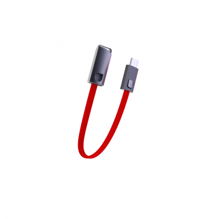 Cablu incarcare telefon USB Type-C DC23 Rosu [2]