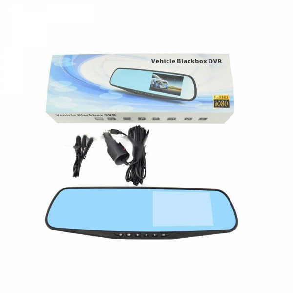 Camera auto cu DVR si display in oglinda retrovizoare universala, FullHD, neagra [3]