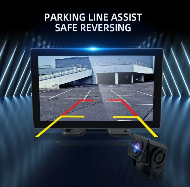 Sistem avansat de monitorizare 360° si asistenta la condus pentru vehicule de mari dimensiuni, monitor 10.1 inch, 6 x camere, 12V-24V DC, camioane, rulote [8]