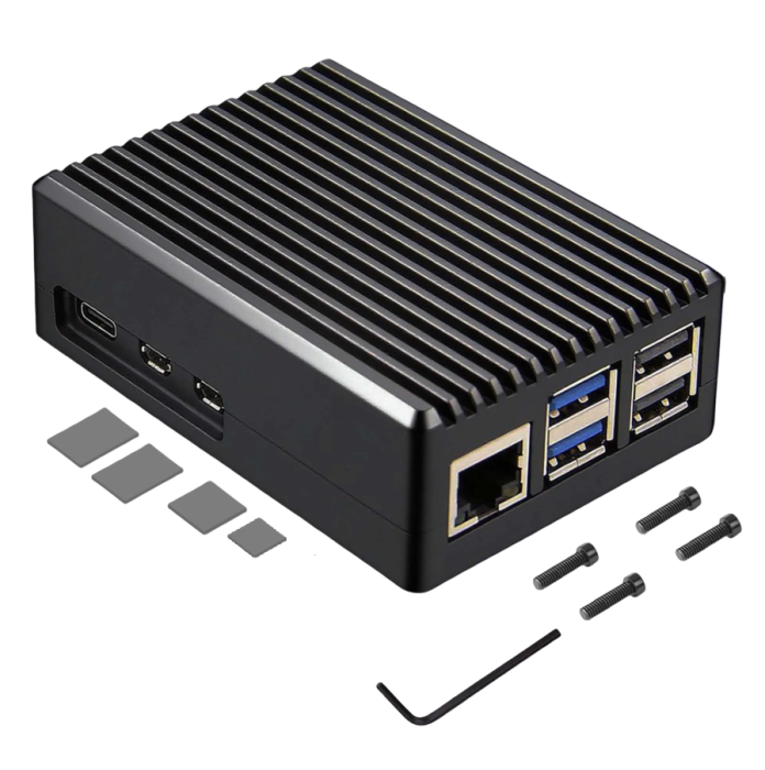 Carcasa aluminiu cu radiator si ventilator pentru Raspberry Pi 5, racire activa si pasiva (RPI5-CASE) [2]