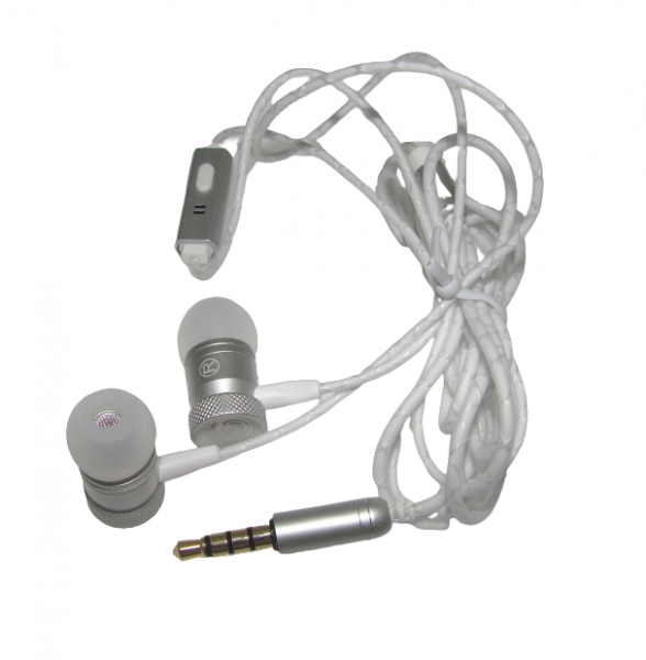 Casti audio cu fir pentru telefon Konfulon iNA8 argintiu [4]