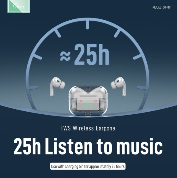 Casti bluetooth cu anulare de zgomot, afiasj digital Joko GT-09 [2]