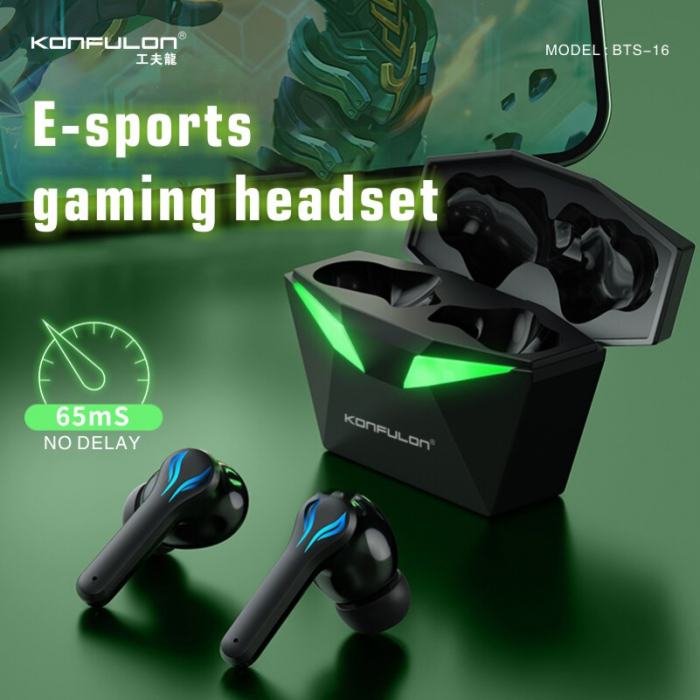 Casti bluetooth gaming Konfulon BTS-16 pentru Android [2]