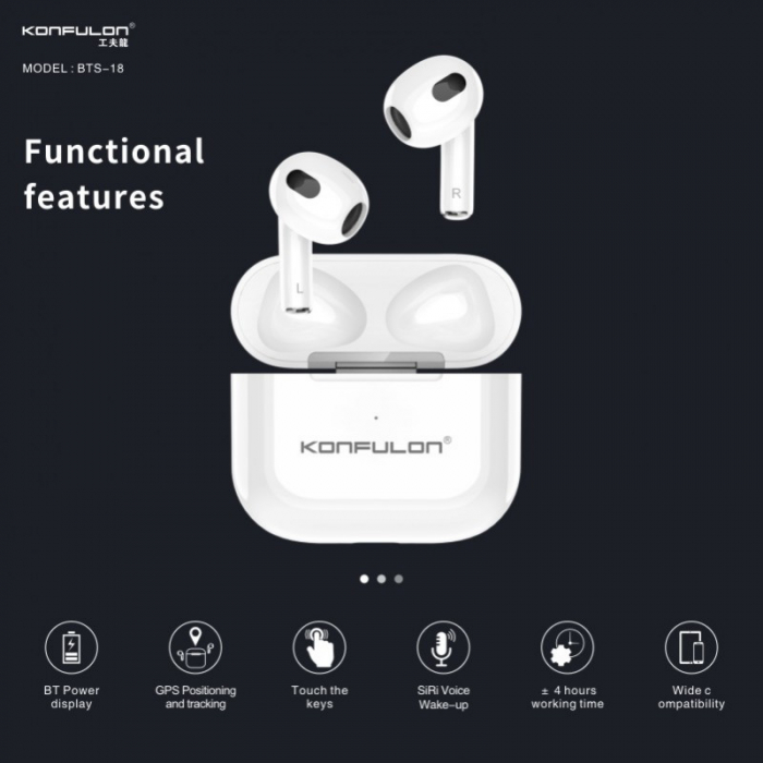 Casti bluetooth Konfulon BTS-18 pentru Android si IoS [2]