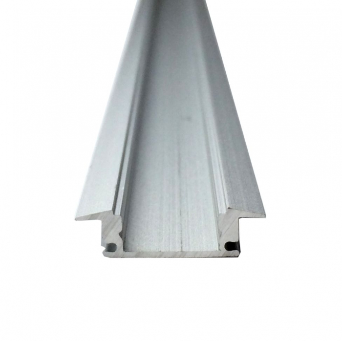Profil aluminiu / Canal Banda Led Hard Strip, capac alb mat, Lungime 2m, Dimensiuni 25x7x2000 [2]