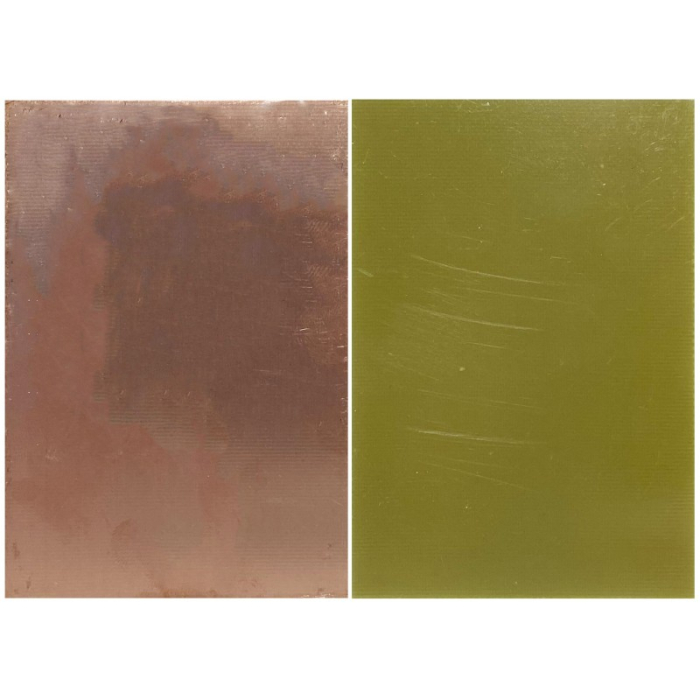 Set 2x Placa PCB goala 7x10 cm single sided, sticlotextolit FR4, strat cupru, grosime 1.5mm, electronica DIY [3]