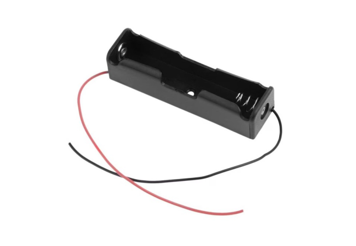 Suport baterie 1x18650, plastic ABS, cu cablu, 3.7V, 1S, DIY, Arduino, electronica [1]
