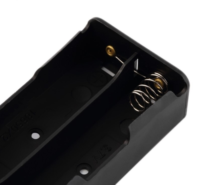 Suport baterii 2x18650, plastic ABS, cu cablu, 7.4V, 2S, DIY, Arduino, electronica [3]