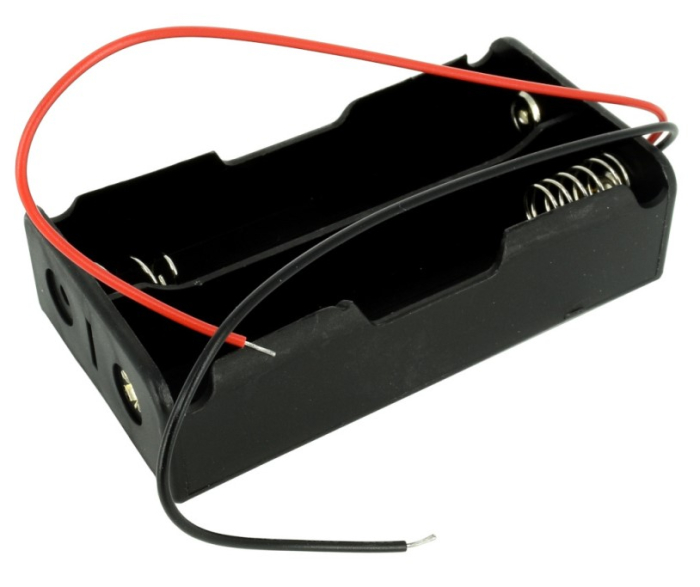 Suport baterii 2x18650, plastic ABS, cu cablu, 7.4V, 2S, DIY, Arduino, electronica [1]