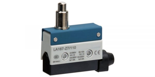 Comutator limitator cu push button fara retinere 24mm inaltime Kenaida LA167-Z7/110 [1]