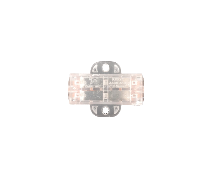 Conector legatura Doza 2 Poli, Dublu, KV226 transparent, 41A/450V 0.5-6mm2 [4]