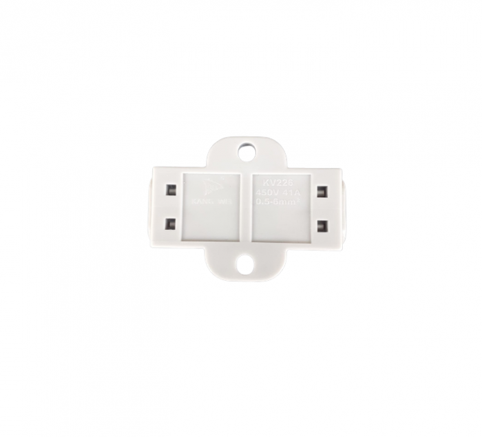 Conector legatura Doza 2 Poli, Dublu, KV226, 41A/450V 0.5-6mm2 [4]