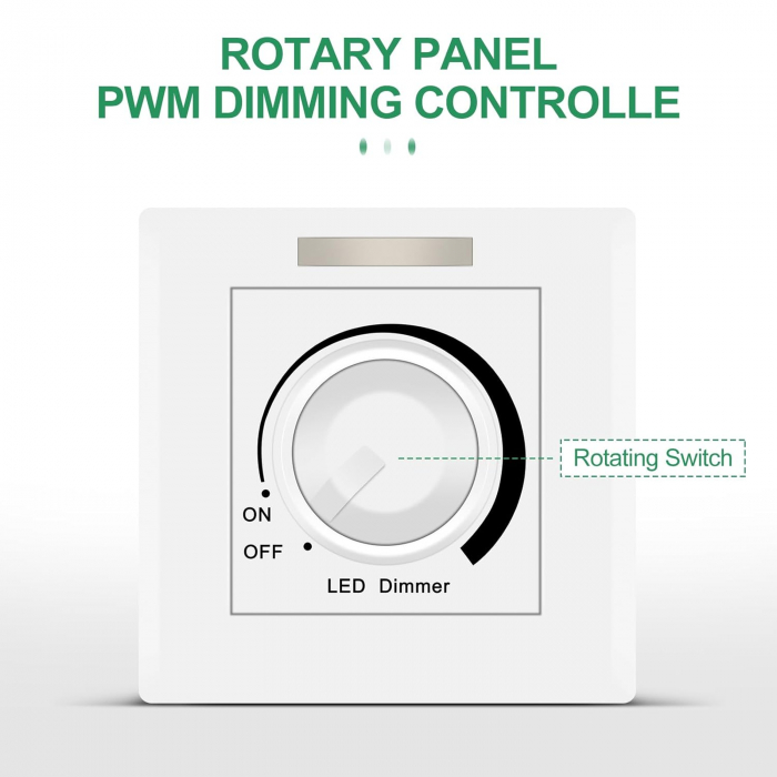 Controller de reglare a luminozitatii LED, 12V-24V DC, 30A, DF301-86 [2]
