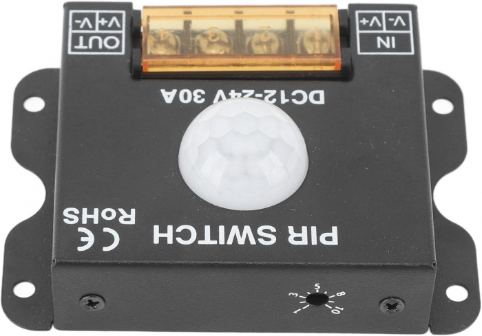 Senzor de miscare PIR pentru banda LED, DC 12V-24V, 30A, P130 [2]