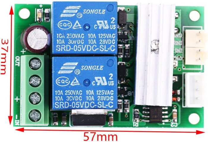 Controler regulator de viteza motor, PWM, DC 6-24V, 3A cu schimbare sens de rotatie [4]