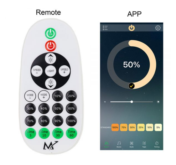 Controller Dimmer LED Smart Bluetooth DC 5-24V 30A RF cu Telecomanda BF130-RF [2]