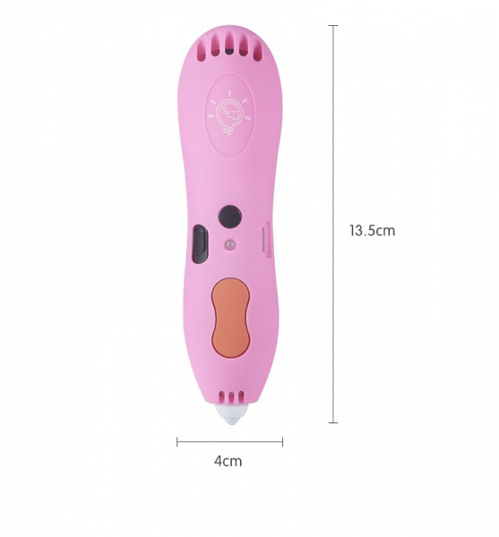 Creion 3D pentru copii Yobee 668 pentru desene tridimensionale+set de 3 filamente PCL cadou [2]