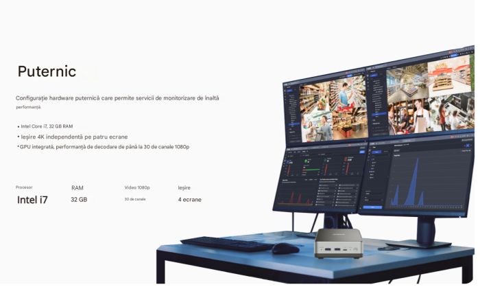 Dahua DSS OneBox H1/128 – Statie All-in-One pentru management supraveghere, control acces & interfon video [4]