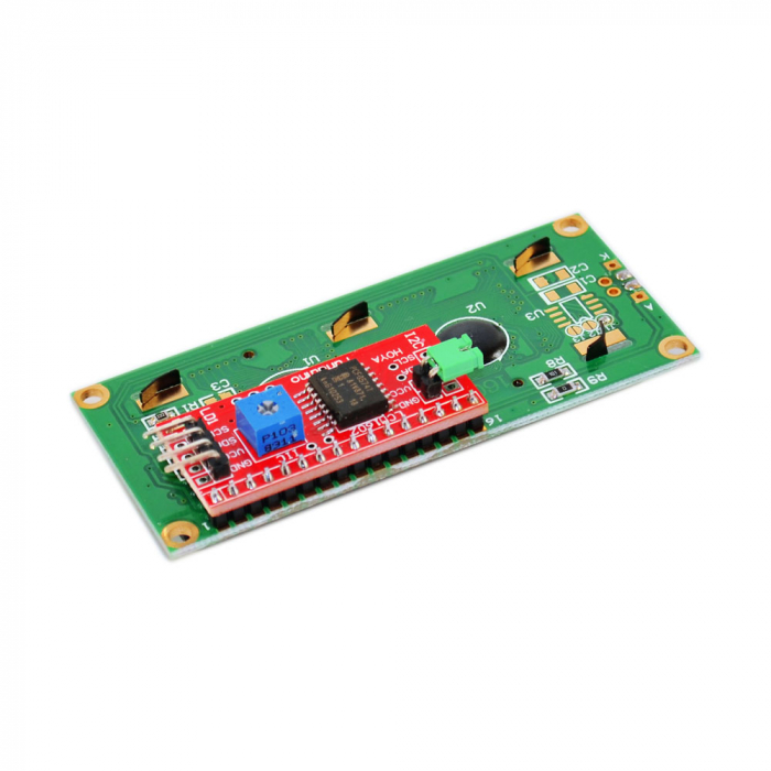 Display LCD 1602 verde cu adaptor I2C OKY4005-1 [2]